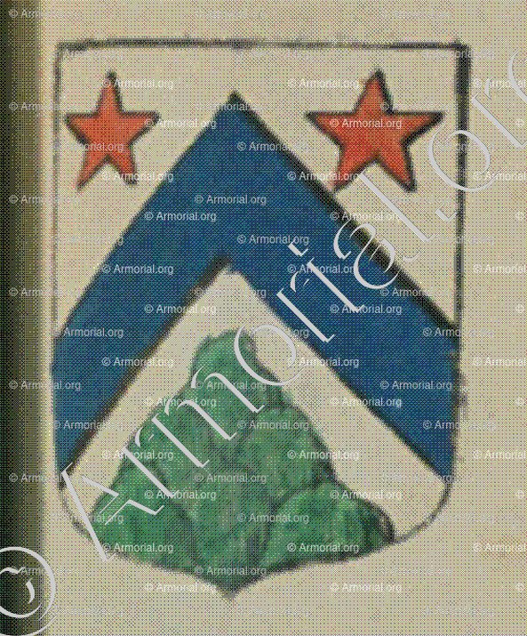 de CHANTERAINE (Alsace)_Blason enregistré sous le règne de Louis XIV_France