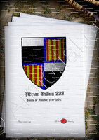 velin-d-Arches-Adrian VILLAIN III._Comté de Flandre, 1490-1532._Etats de Bourgogne (France Belgique)