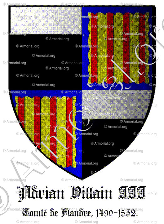 Adrian VILLAIN III._Comté de Flandre, 1490-1532._Etats de Bourgogne (France Belgique)