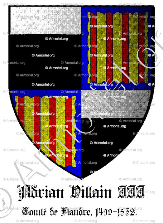 Adrian VILLAIN III._Comté de Flandre, 1490-1532._Etats de Bourgogne (France Belgique)