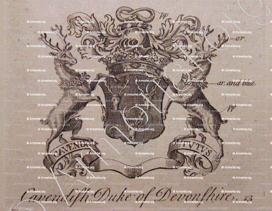 CAVENDISH Duke of DEVONSHIRE_The Peerage England, 1779._England