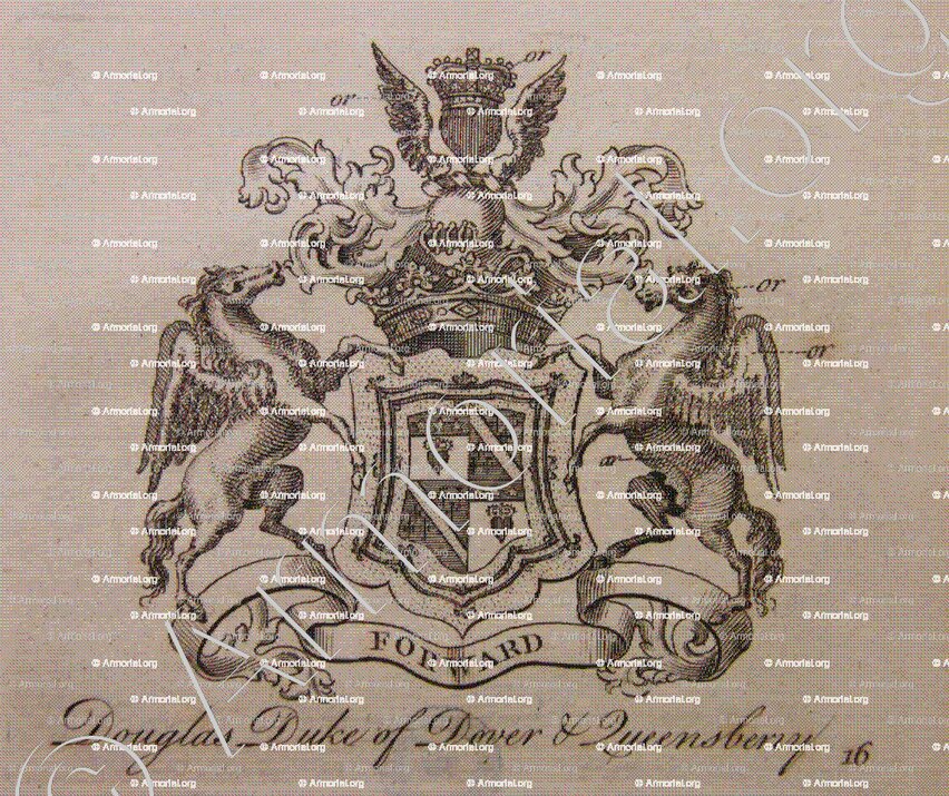 DOUGLAS Duke of DOVER & QUEENSBERRY_The Peerage England, 1779._England