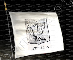 drapeau-ATTILA_Incisione a bulino del 1756._Europa