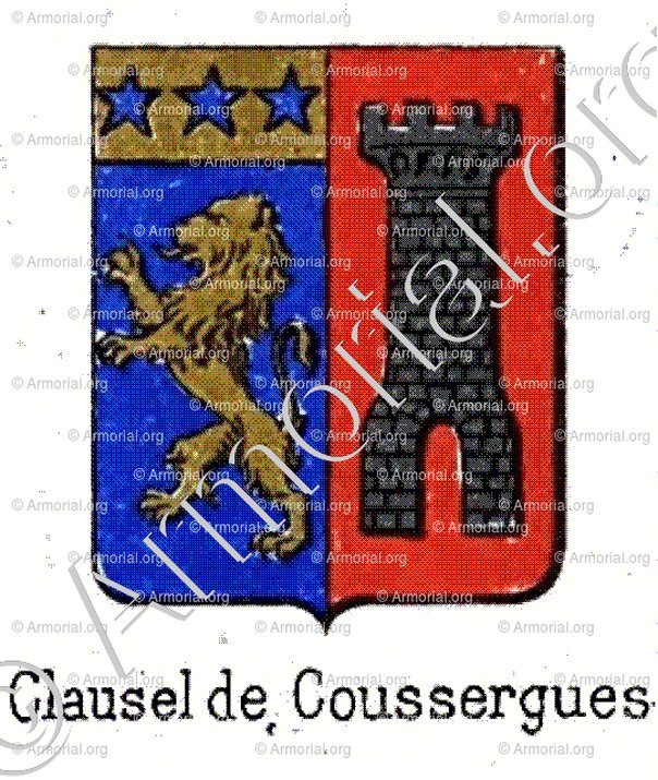 CLAUSEL de COUSSERGUES_Noblesse française (gravure du 19 e. s.)_France