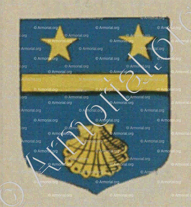 de COURCELLE (Alsace)_Blason enregistré sous le règne de Louis XIV_France