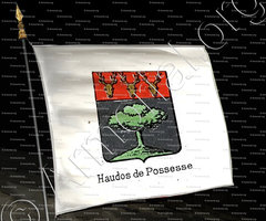drapeau-HAUDOS de POSSESSE_Noblesse française (gravure du 19 e. s.)_France
