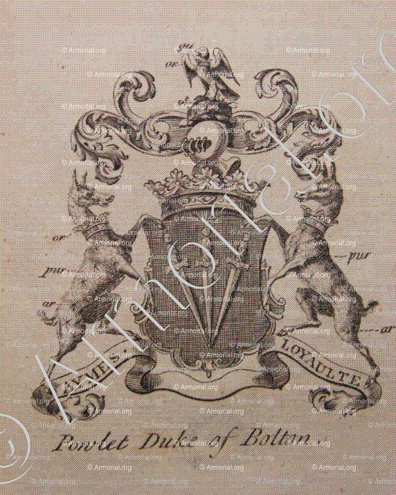 PAULET Duke of BOLTON_The Peerage England, 1779._England