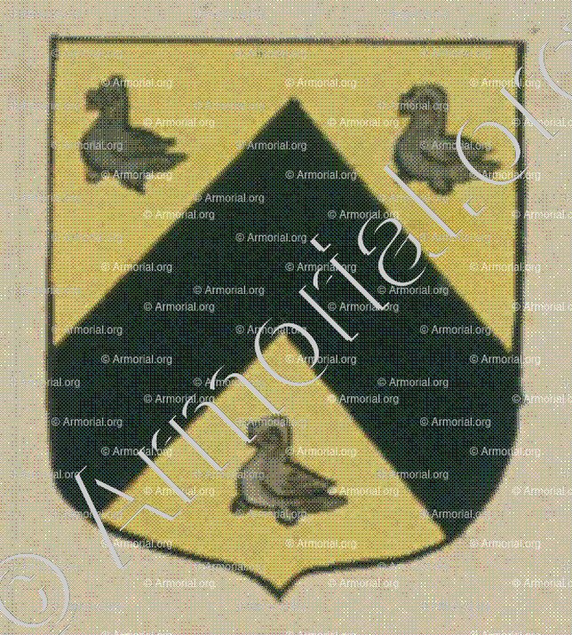 de COURROI (Alsace)_Blason enregistré sous le règne de Louis XIV_France