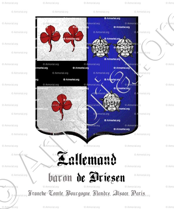 LALLEMAND DE DRIESEN_Franche-Comté, Bourgogne, Flandre, Alsace (Elsass), Paris._France. Allemagne (2)