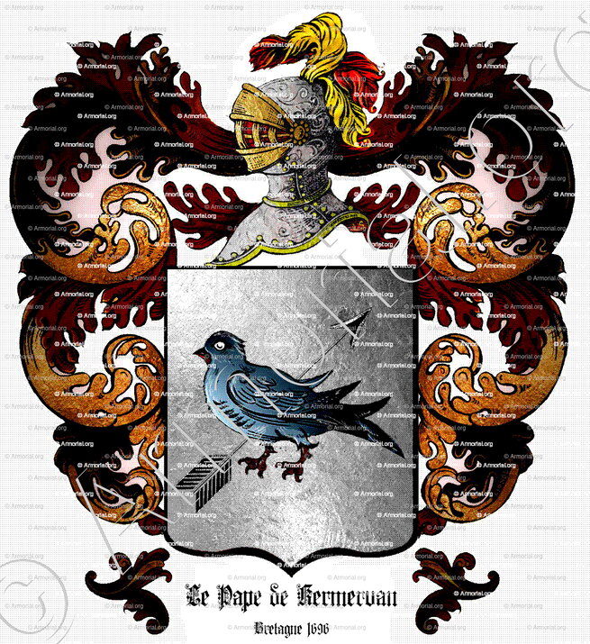 LE PAPE de KEMERVAN_Bretagne, 1696._France (ii)