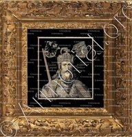 cadre-ancien-or-CHARLEMAGNE_Armes de l'Empereur Charlemagne._Empire romain d'occident