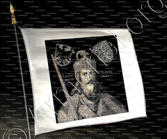 drapeau-CHARLEMAGNE_Armes de l'Empereur Charlemagne._Empire romain d'occident