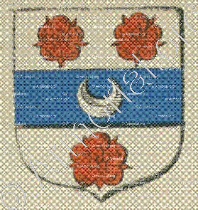 HUET (La Rochelle)_Blason enregistré sous le règne de Louis XIV._France