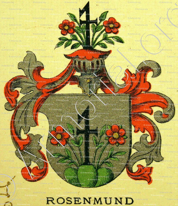 ROSENMUND_Wappenbuch der Stadt Basel . B.Meyer Knaus 1880_Schweiz 