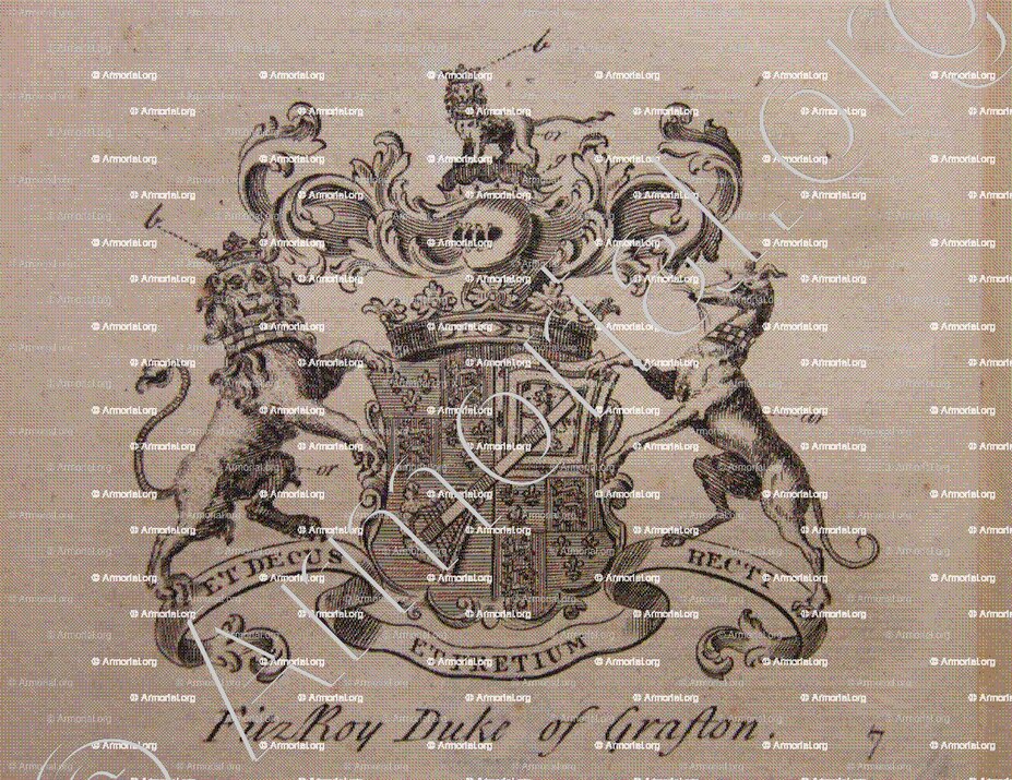 FITZROY Duke de GRAFTON_The Peerage England, 1779._England