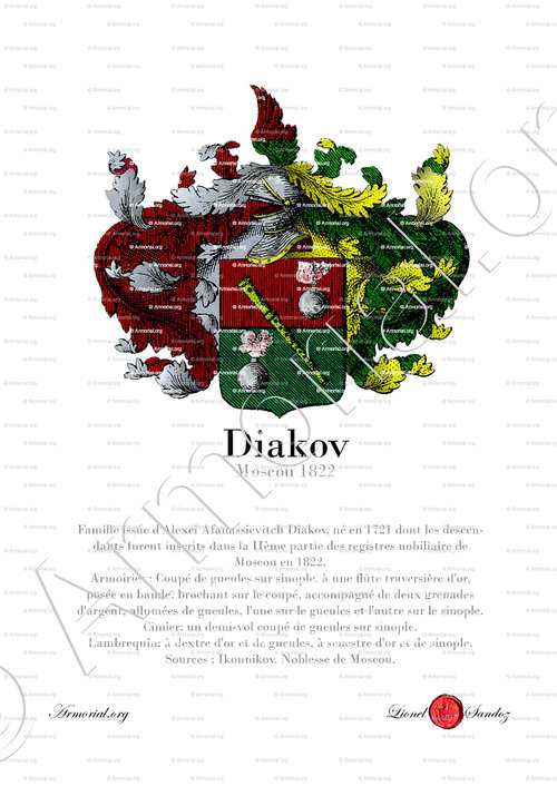 DIAKOV_Noblesse russe. Moscou 1822._Russie (impression A4