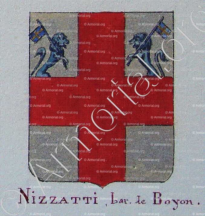 NIZZARTI Baron de BOYON_Armorial Nice. (J. Casal, 1903) (Bibl. mun. de Nice)_France 
