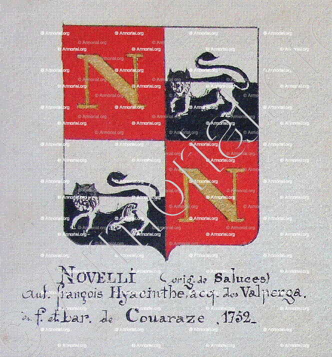 NOVELLI_Armorial Nice. (J. Casal, 1903) (Bibl. mun. de Nice)._France 