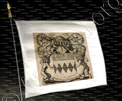 drapeau-de SAINTE-MARTHE_Limousin, Poitou, Île-de-France. Ex-libris des frères Sainte-Marthe_France