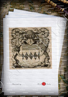 velin-d-Arches-de SAINTE-MARTHE_Limousin, Poitou, Île-de-France. Ex-libris des frères Sainte-Marthe_France