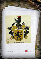 velin-d-Arches-RUSSINGER_Wappenbuch der Stadt Basel . B.Meyer Knaus 1880_Schweiz 