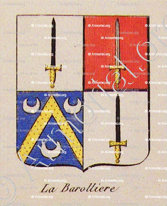 LA BAROLLIERE_Noblesse d'Empire._France