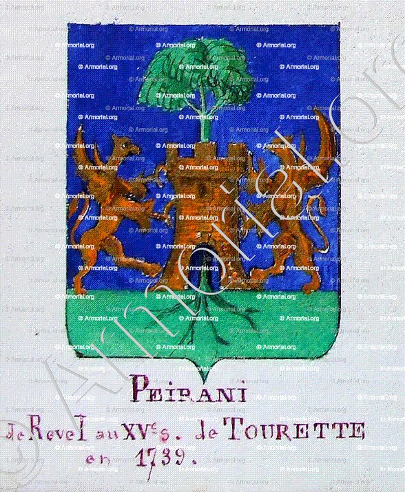 PEIRANI_Armorial Nice. (J. Casal, 1903) (Bibl. mun. de Nice)._France