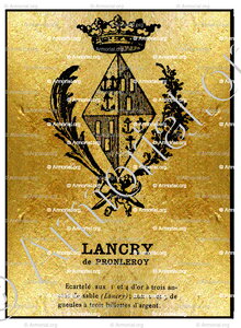 LANCRY de PRONLEROY