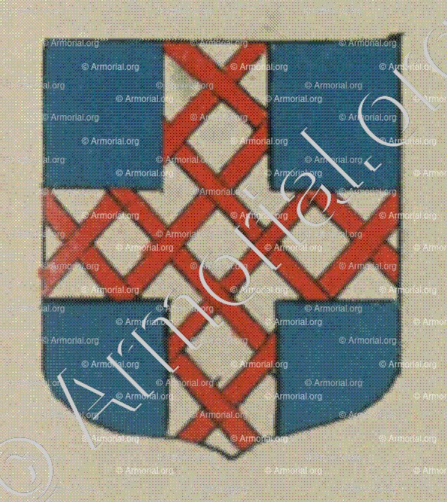 de FROTTE femme de BOUGET (Alsace)_Blason enregistré sous le règne de Louis XIV_France